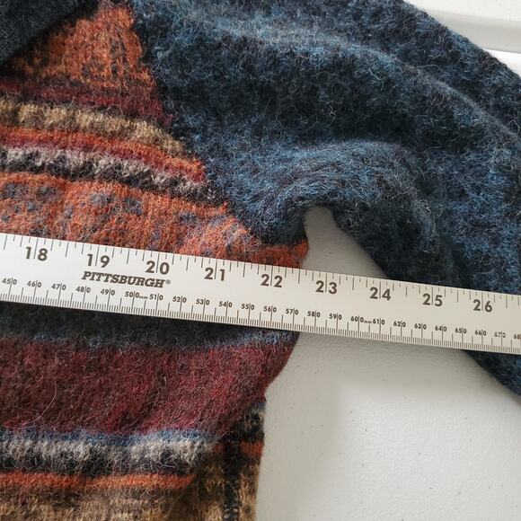 Peruvian Connection Sweater Womens XL Alpaca Open Front Cardigan Multicolor - Picture 6 of 7